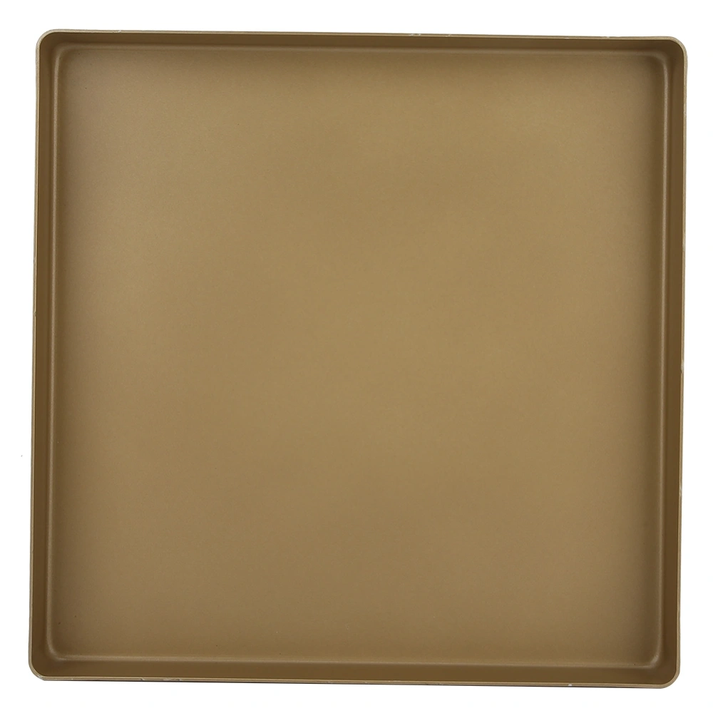 28x28x3cm Gold Aluminum Alloy Square Shape Non-Stick Baking Tray Bread Pizza Tray Baking Tool