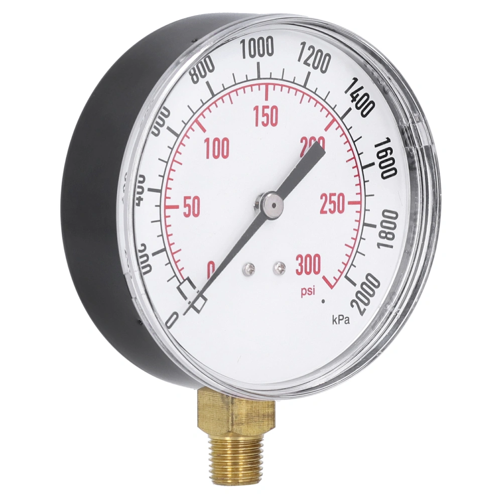 0‑2000kpa 0‑300psi Double Scale Vacuum Manometer Mini Dial Pressure Gauge Measurement Tool