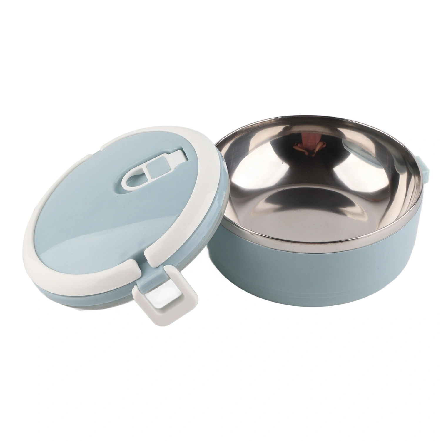 Portable Stainless Steel Blue Rice Noddles Lunch Box Food Container