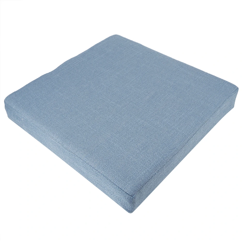 Household Square Soft Yoga Floor Cushion Removable Washable Meditation Mat CushionBlue 40 x 40 x 6cm (L x W x H)