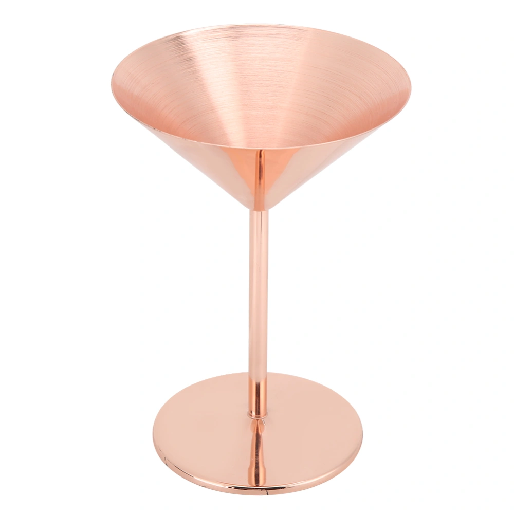 Bar Acccessory 304 Stainless Steel Goblet Champagne Red Wine Glass Cocktail Glass Cup Rose Gold