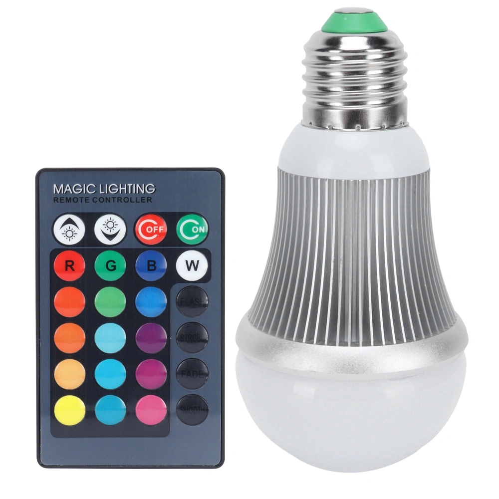 5W E27 RGB LED Lamp Remote Control RGBW Color Changing Bulb for KTV Bar Club 85-265V