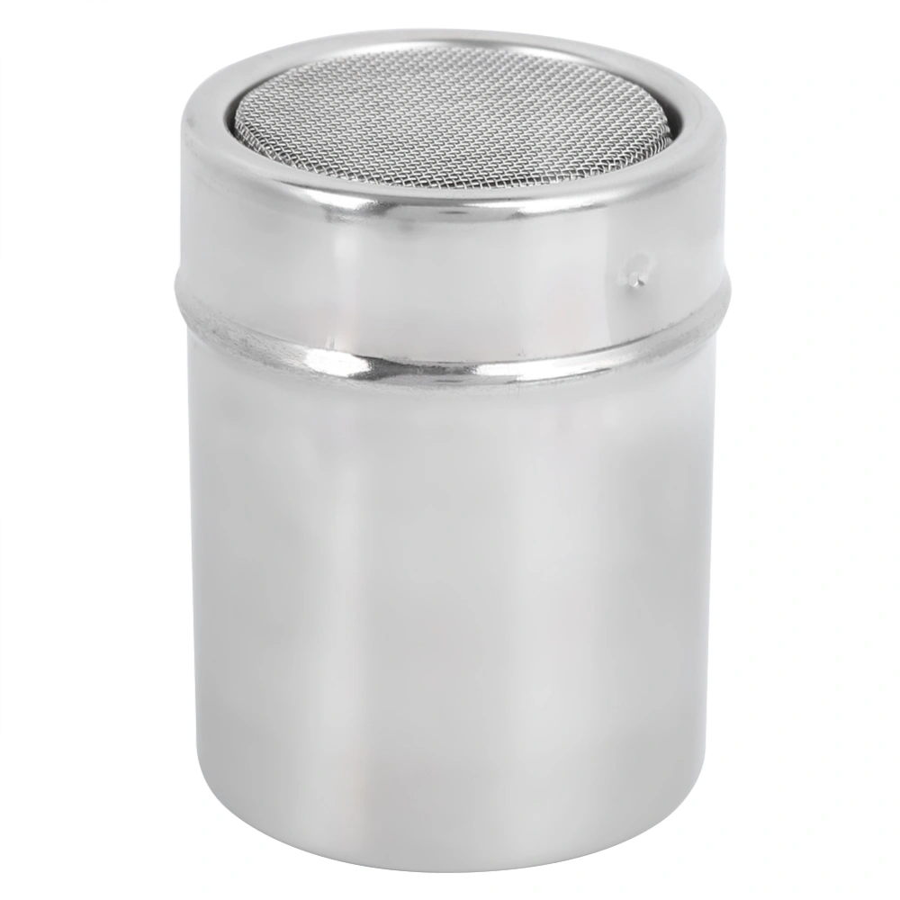 Stainless Steel Powder Shaker Sugar Powder Cocoa Flour Coffee Sifter Seasoning Jar for Kitchen BBQ