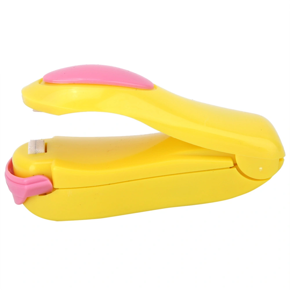 Portable Bag Clips Handhold Mini Electric Heat Sealing Machine Impulse Sealer (Yellow)