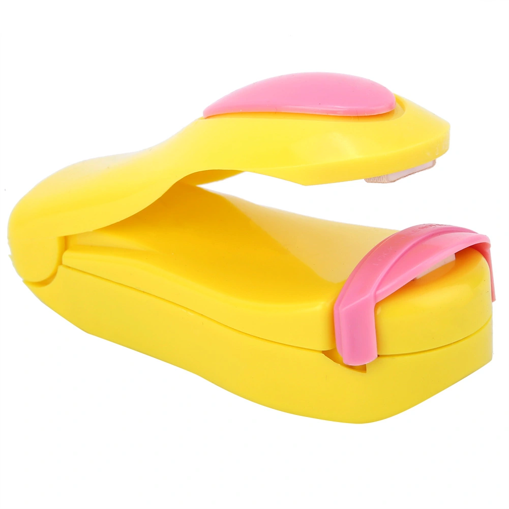 Portable Bag Clips Handhold Mini Electric Heat Sealing Machine Impulse Sealer (Yellow)