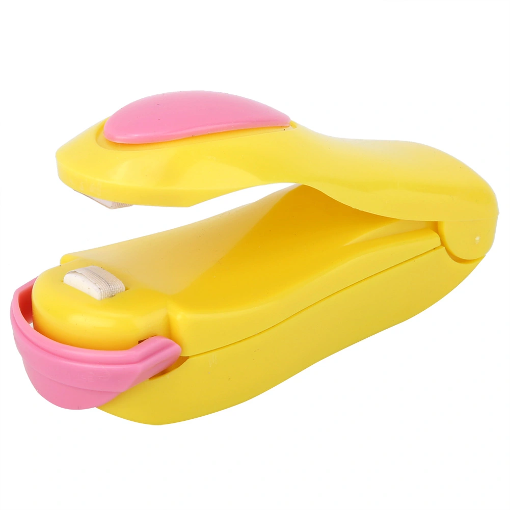 Portable Bag Clips Handhold Mini Electric Heat Sealing Machine Impulse Sealer (Yellow)