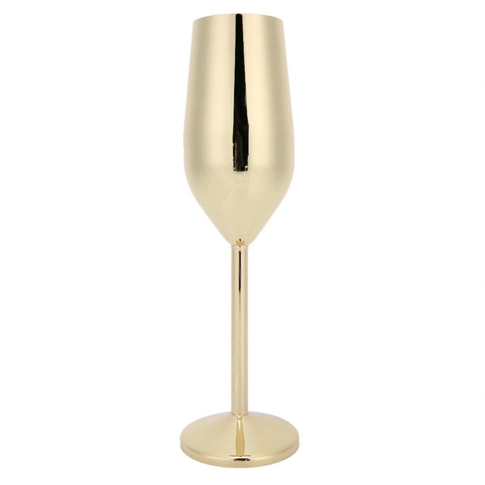 304 Stainless Steel Wine Goblet Champagne Glasses Drinking Cups 220ML for Bar Party BanquetGolden