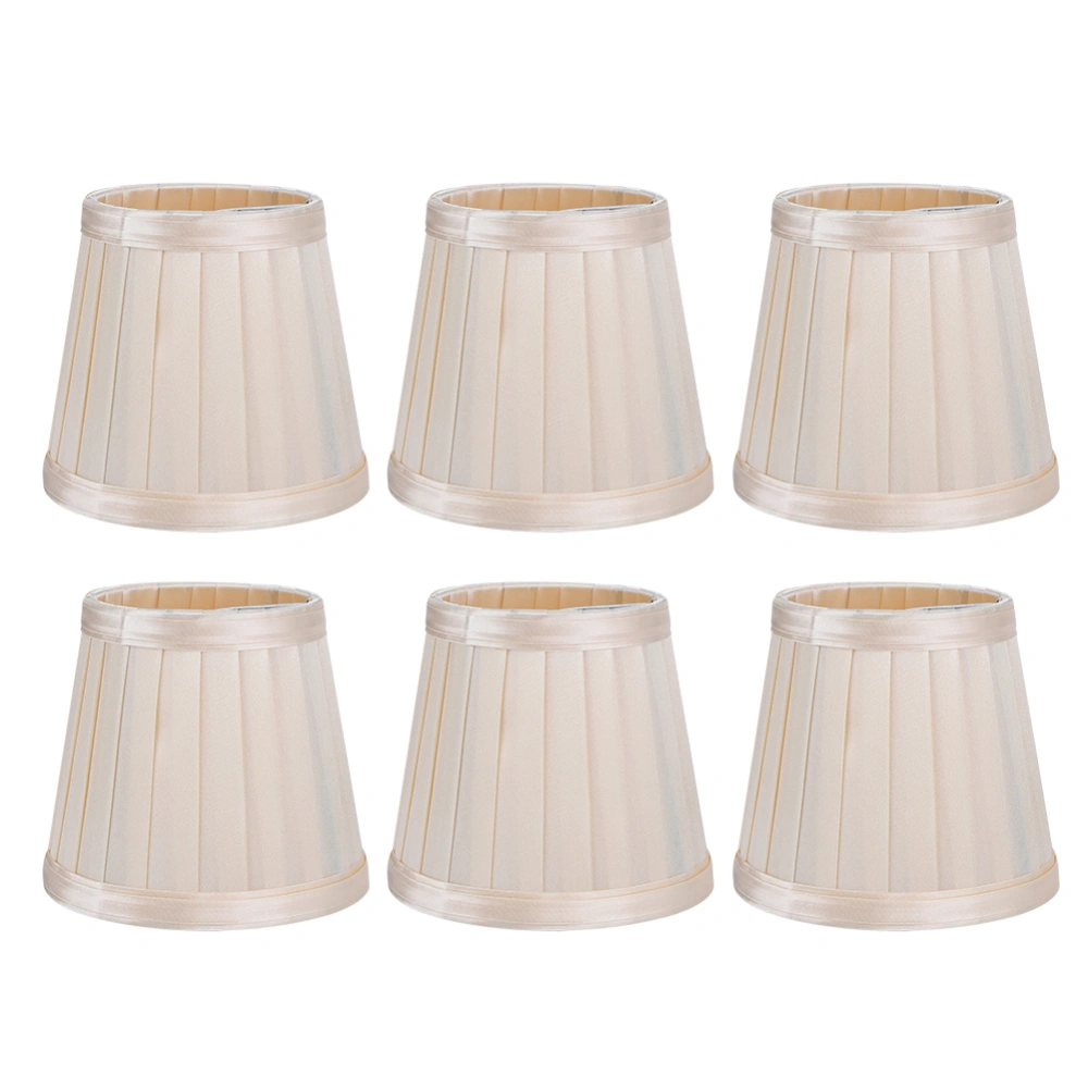 6PCS Modern Simple Chandelier Pendant Lamp Shade Cover Fabric Lampshade for Home Wall Light