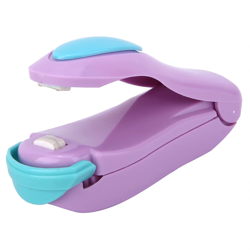Portable Bag Clips Handhold Mini Electric Heat Sealing Machine Impulse Sealer (Purple)