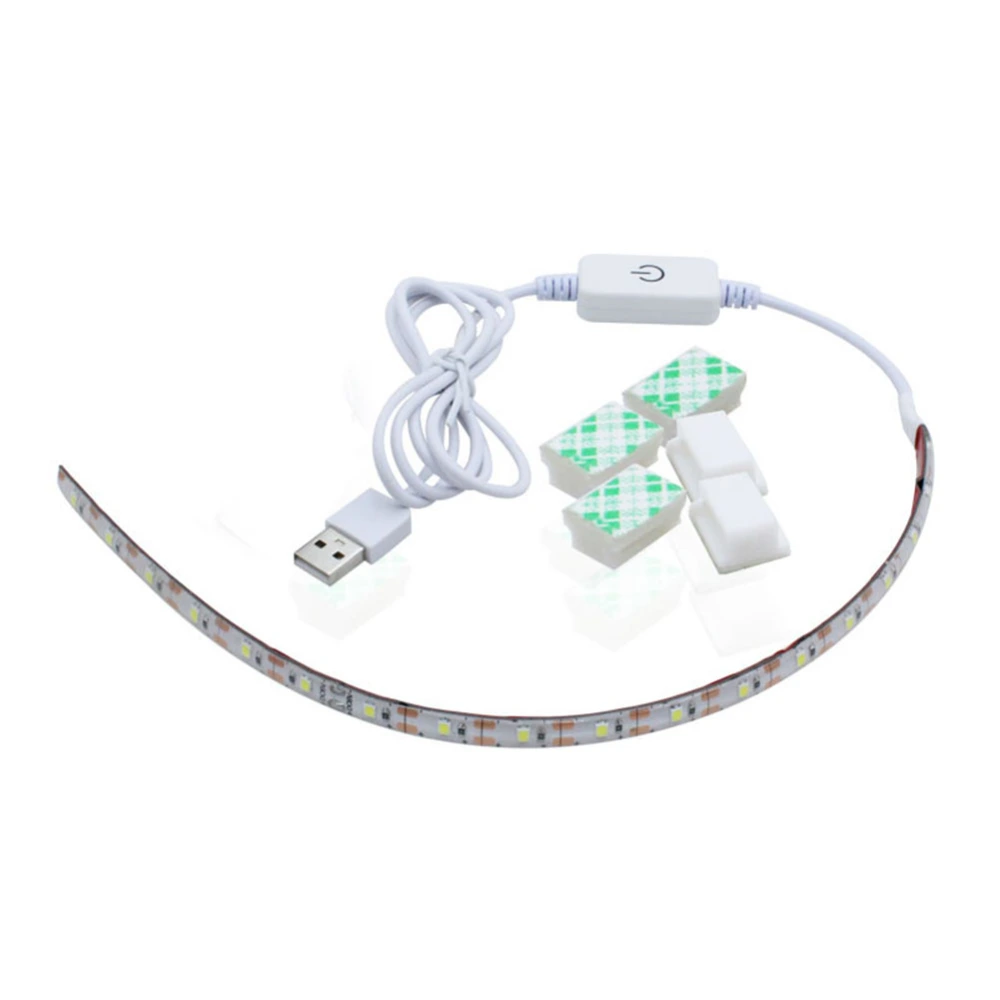 5V 6500K 30cm LED Light Strip US Plug 110‑240V