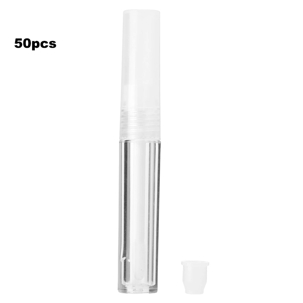 50pcs 1.3ml Mini Empty Lip Gloss Tubes Bottles Cosmetic Lipstick Containers Transparent