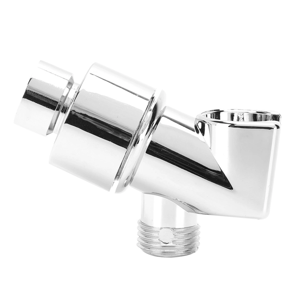 Electroplating Tee Shower Head Bracket Holder Adapter Fittings for Home Bathroom Use