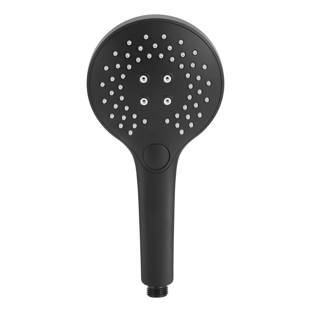 G1/2in 3 Functions Button Type Bathroom Handheld Shower Head Hand Shower Matte Black