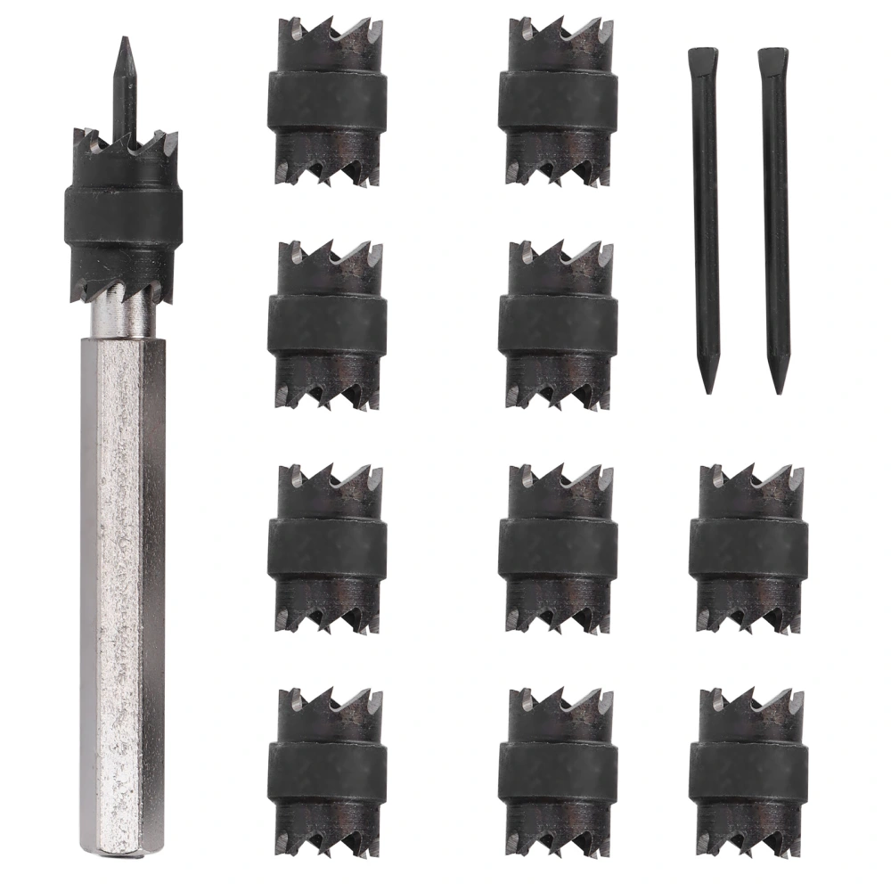 13Pcs Spot Weld Cutter Set 3/8in Spot Weld Cutter Remover Drill Bits Tool with Replacement Blade