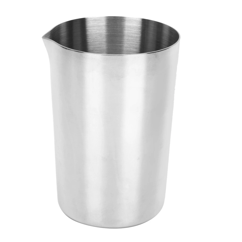 304 Stainless Steel Cocktail Mug Drinking Wine Stirring Mixing Cup 500ML for Bar Party Bartender ToolSilver