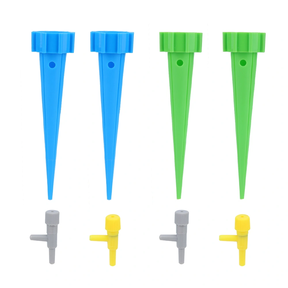 4pcs Adjustable Automatic Plant Watering Irrigation Device Flower Water Drip Spikes with Valve