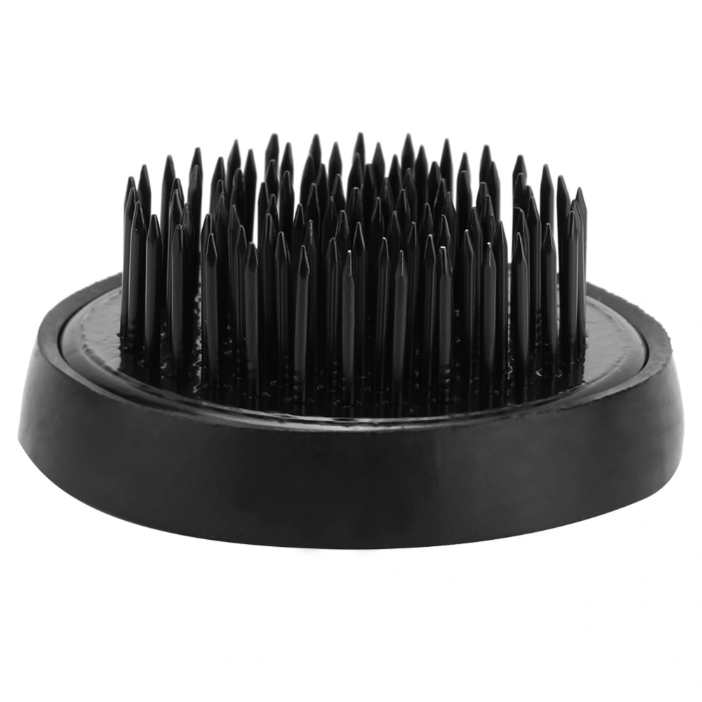 Flower Arranging Tools Black Round Ikebana Kenzan Plumbum Needle Flower Pin Holder (46mm)