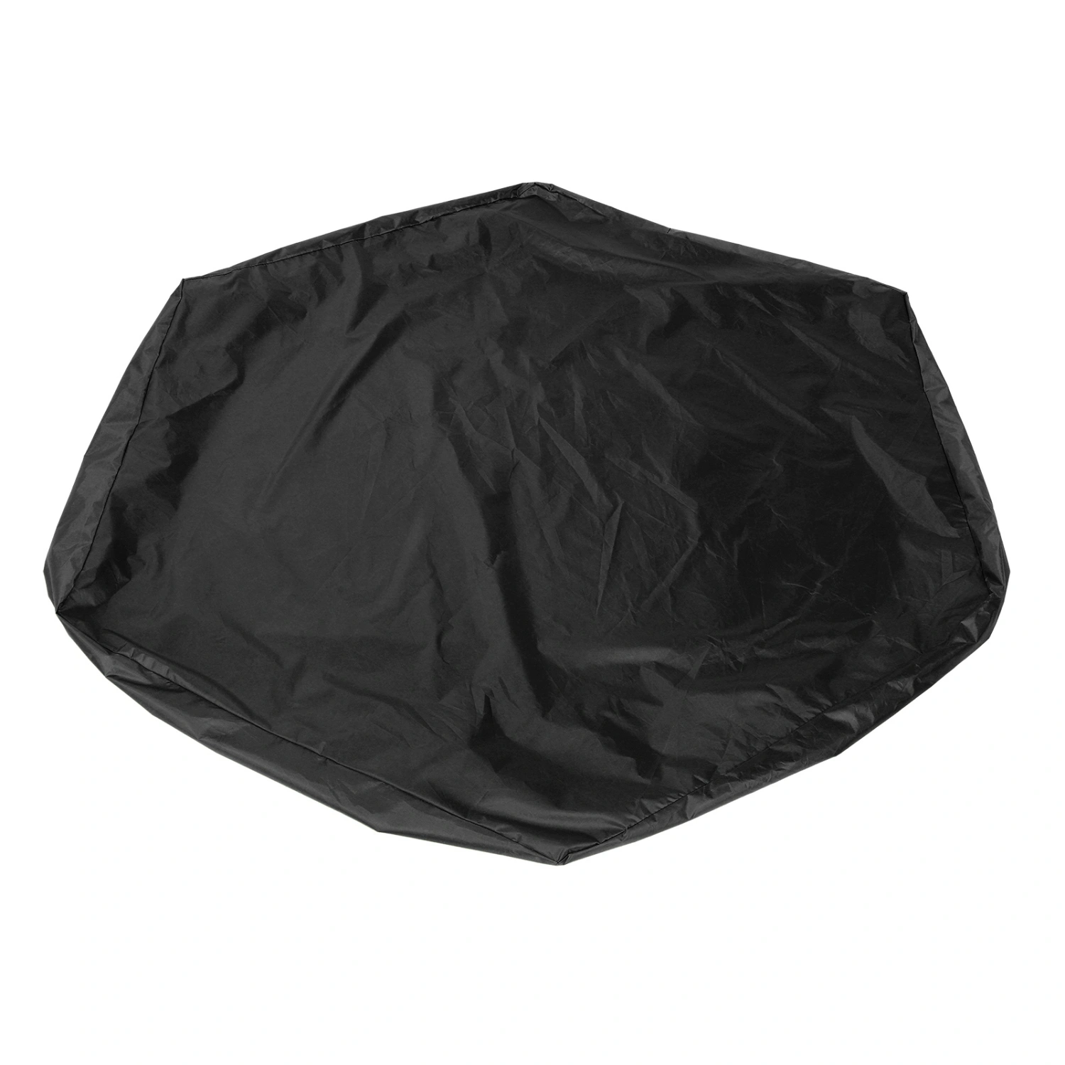 Waterproof Hexagonal Children Sand Pit Cover Protector Garden Bathing Pool Sun ShadeBlack 140x110x20cm
