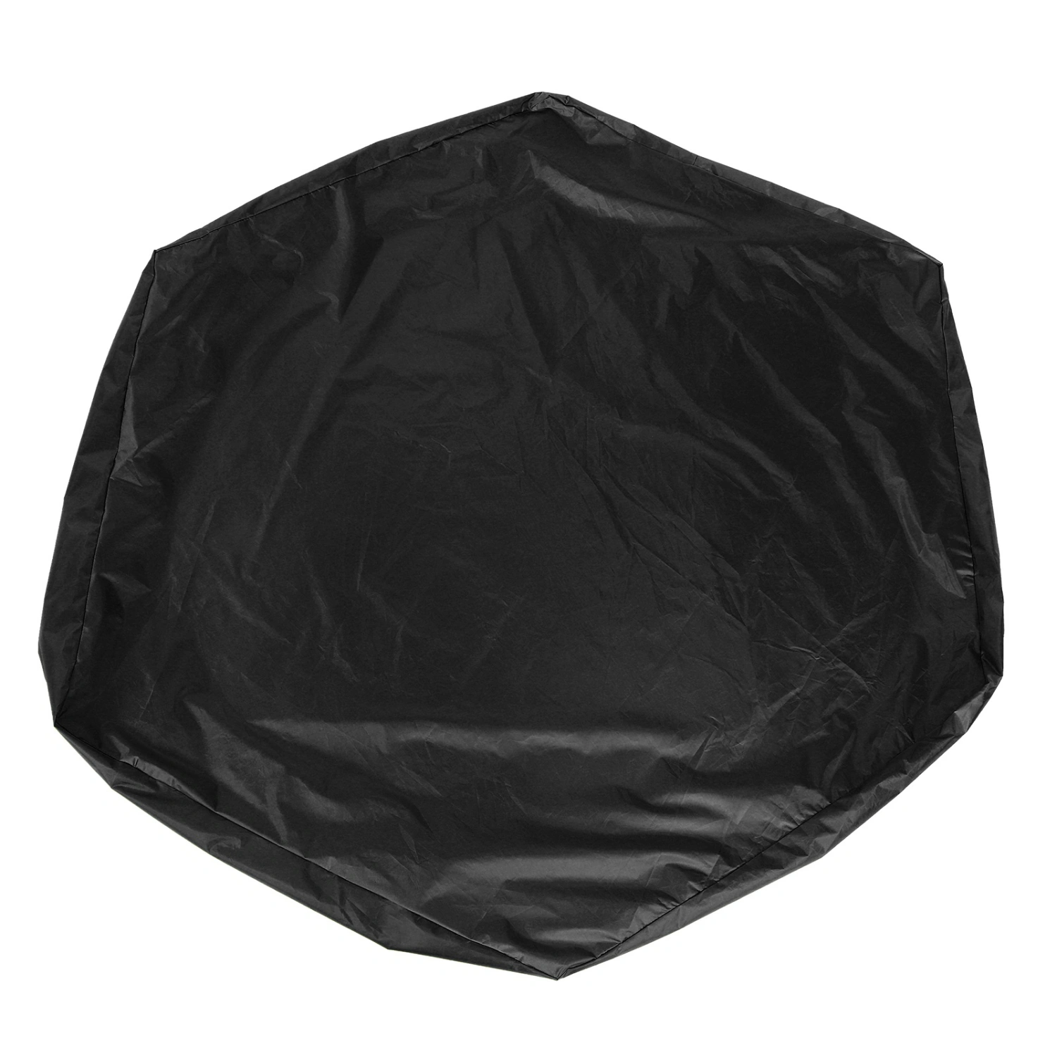 Waterproof Hexagonal Children Sand Pit Cover Protector Garden Bathing Pool Sun ShadeBlack 140x110x20cm