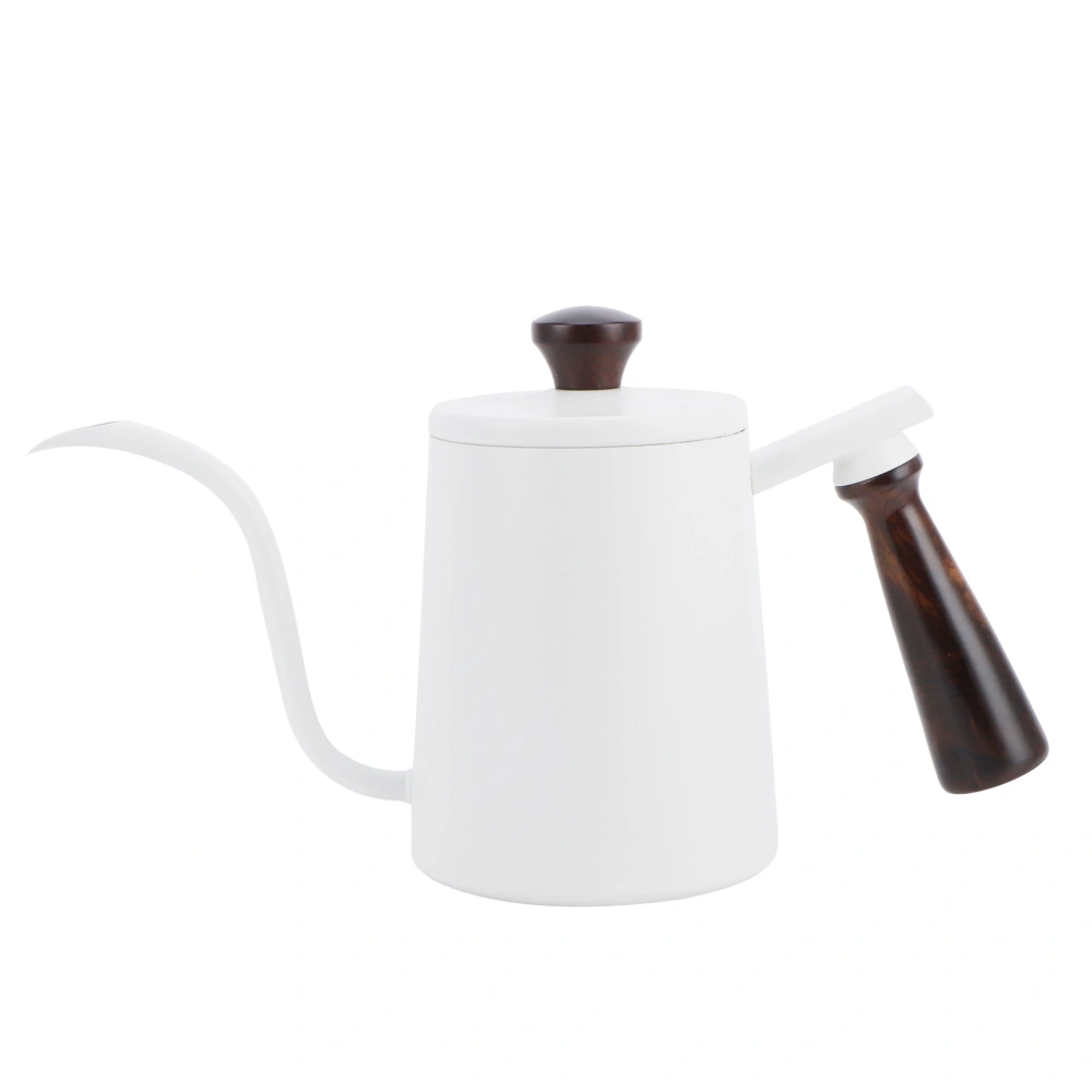 700ml Hand Drip Coffee Pot 304 Stainless Steel Long Spout Coffee Making Kettle with Wooden Handle