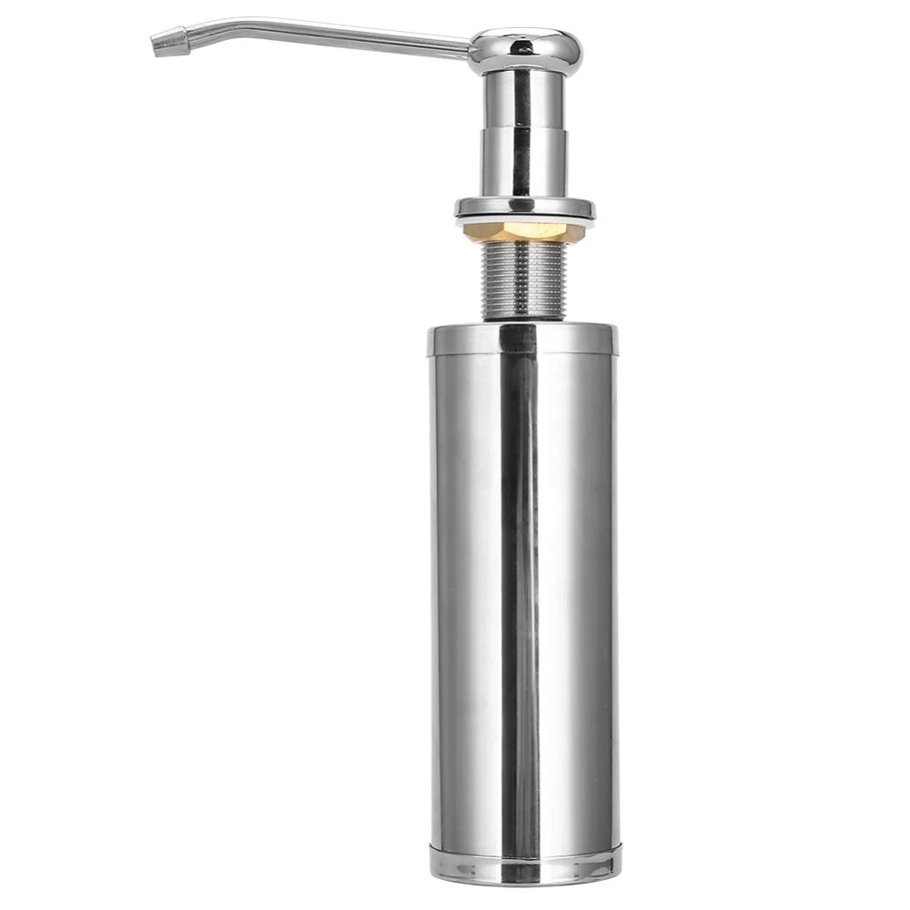 300ml Stainless Steel Soap Dispenser Liquid Detergent Hand Pump for Home Kitchen Sink Use