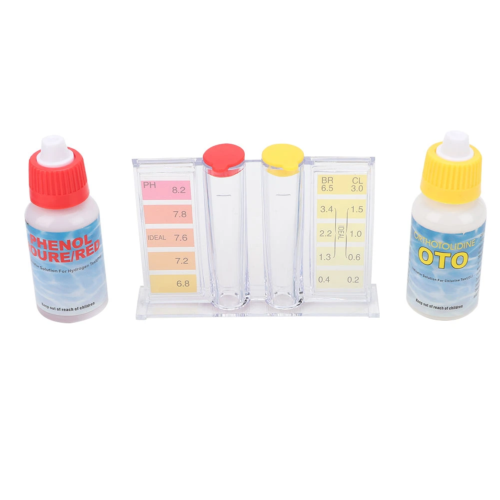 PH Chlorine Testing Kit Water Quality Test Box Accessories for Swimming Pool