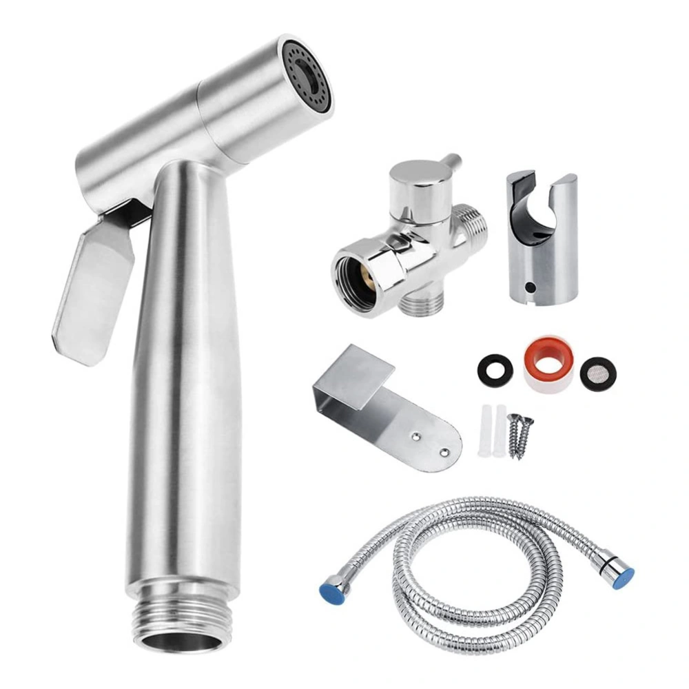 Stainless Steel Handheld Toilet Bidet Sprayer Bathroom Shower Water Spray Head Set