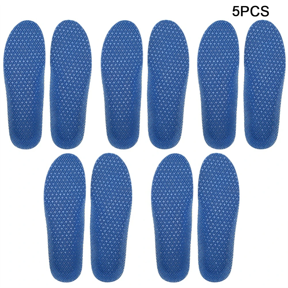 Soft Comfortable Massage Insoles EVA Shoes Insole Sneaker Insert Cushion (5 pairs)