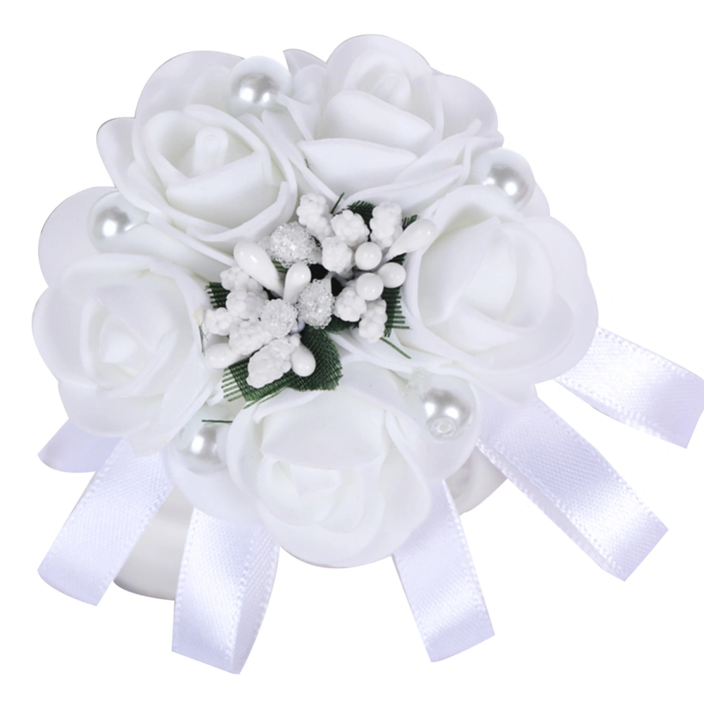 1pcs Korean Style Beautiful Hand Flower Bridesmaid Wrist Corsage Wedding Decorations