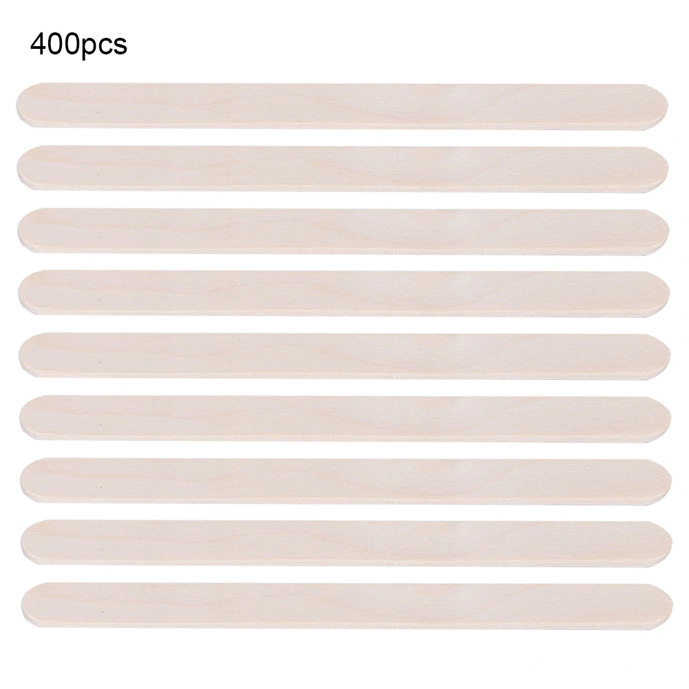 400PCS Wood Ice Cream Sticks for DIY Art Craft Project Wooden Handwork Making Set Accessories
