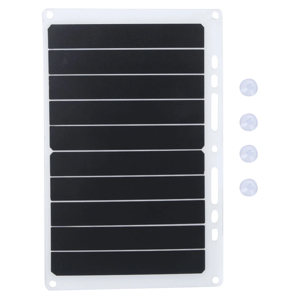 Solar Power Panel Assembly Accessory Monocrystalline Silicon Phone Charge Solar Panel White