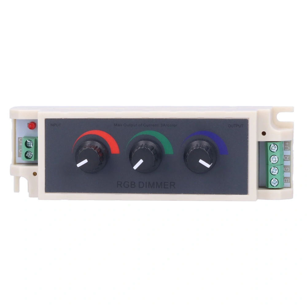 RGB Knob Dimmer Smart LED Light Brightness Adjustment 3‑Channel Controller DC12‑24V