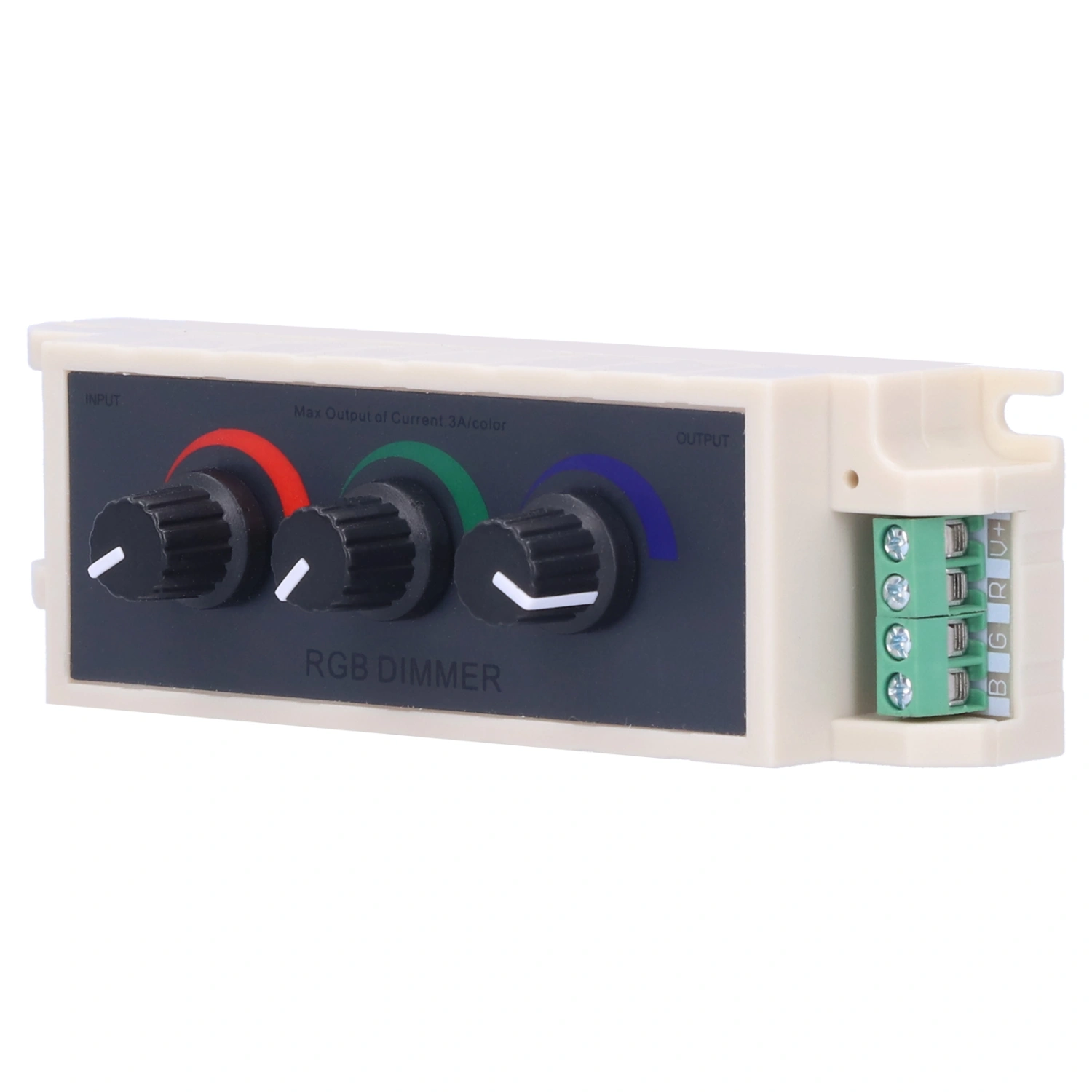 RGB Knob Dimmer Smart LED Light Brightness Adjustment 3‑Channel Controller DC12‑24V