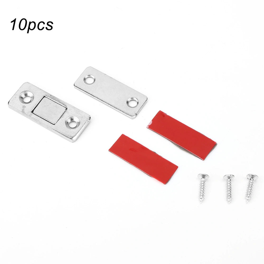 10Pcs Stainless Steel Cabinet Door Magnet Sliding Door Suction Magnetic Door Catch