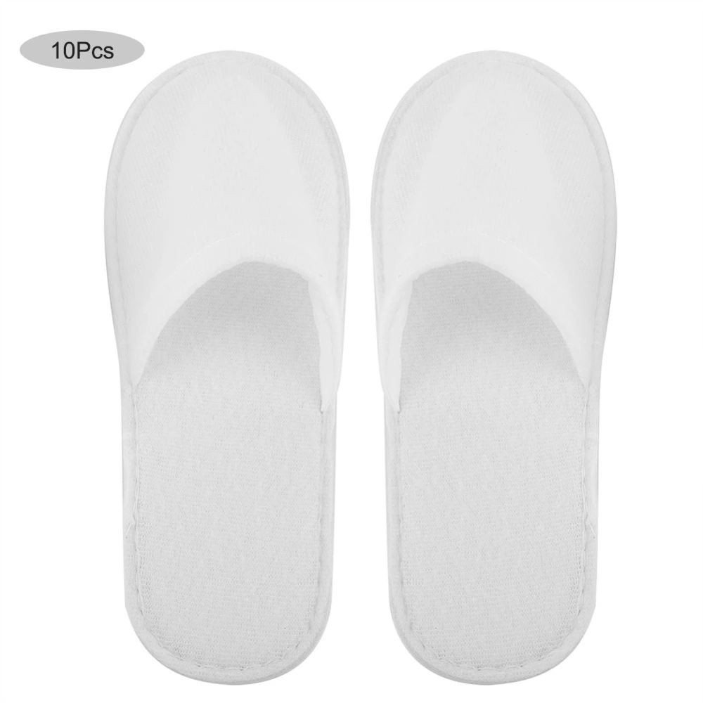 10 Pairs Hotel Travel Spa Disposable Slippers for Men and Women