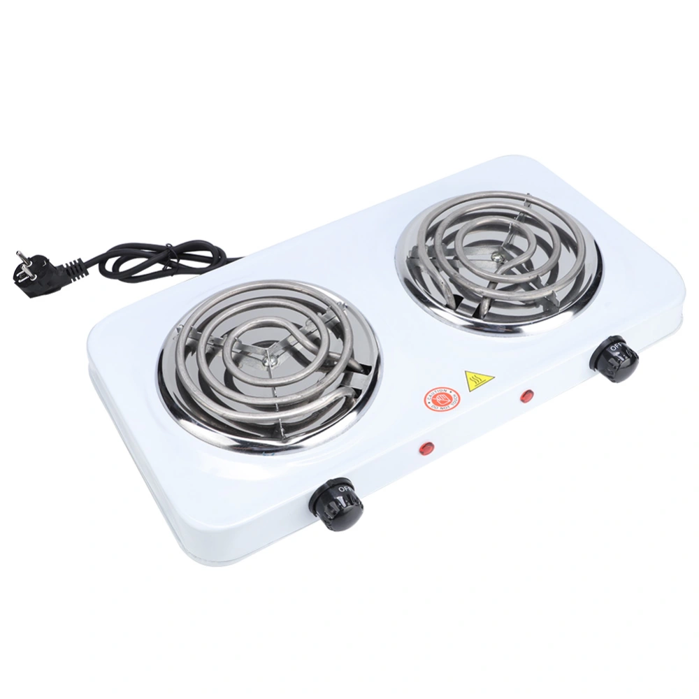 Electric Double Burners Hot Plate Countertop Buffet Stove Heating Plate Outdoor Stove 220V EU