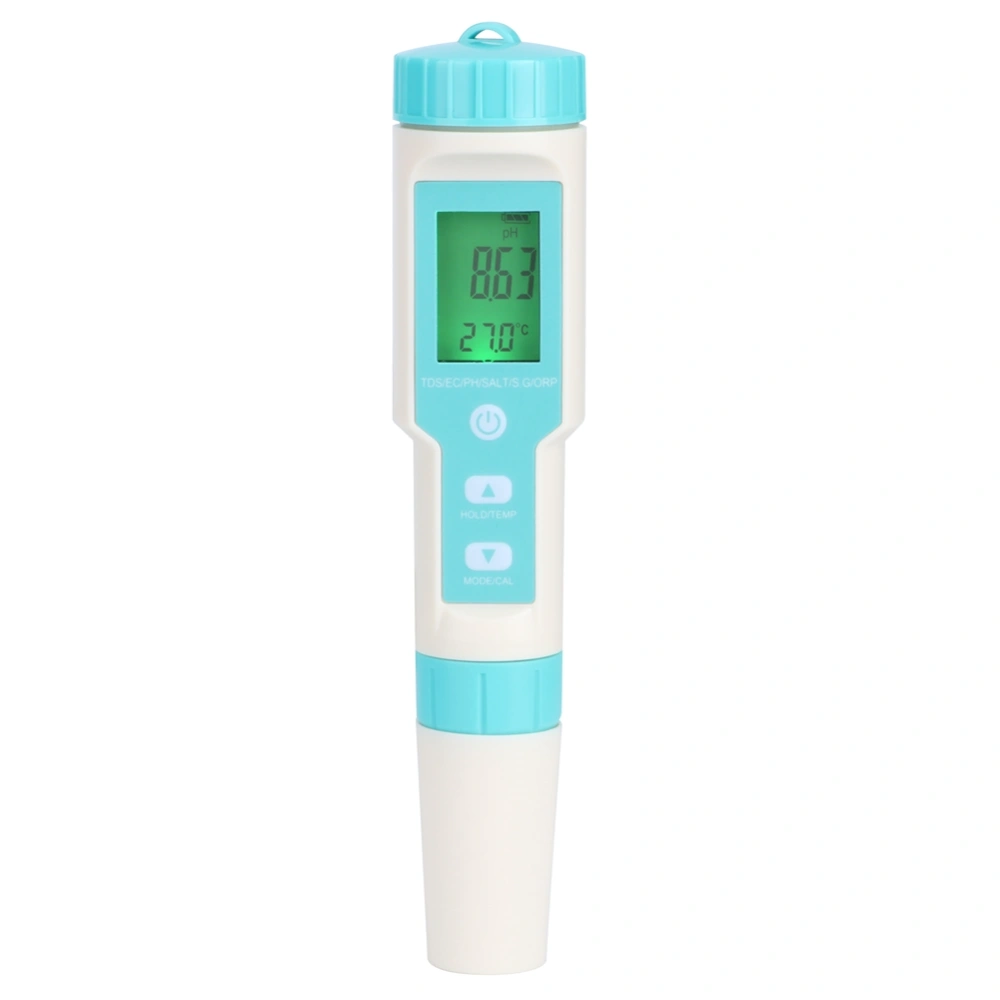 Multifunction Pen Type Water Quality Testing Meter Salinity PH TDS EC ORP Tester