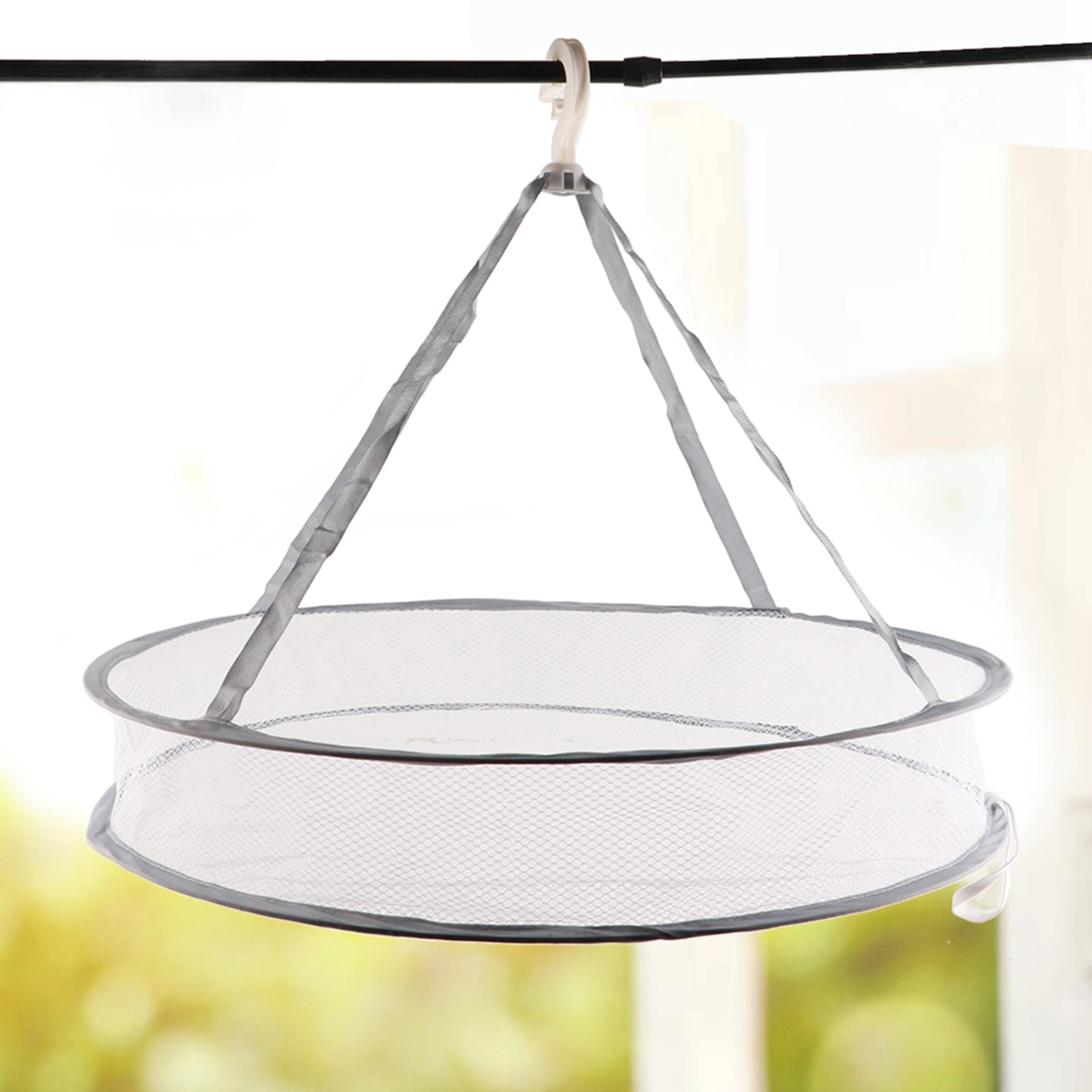 Quality Folding Drying Rack Hanging Clothes Laundry Sweater Basket Dryer Net
