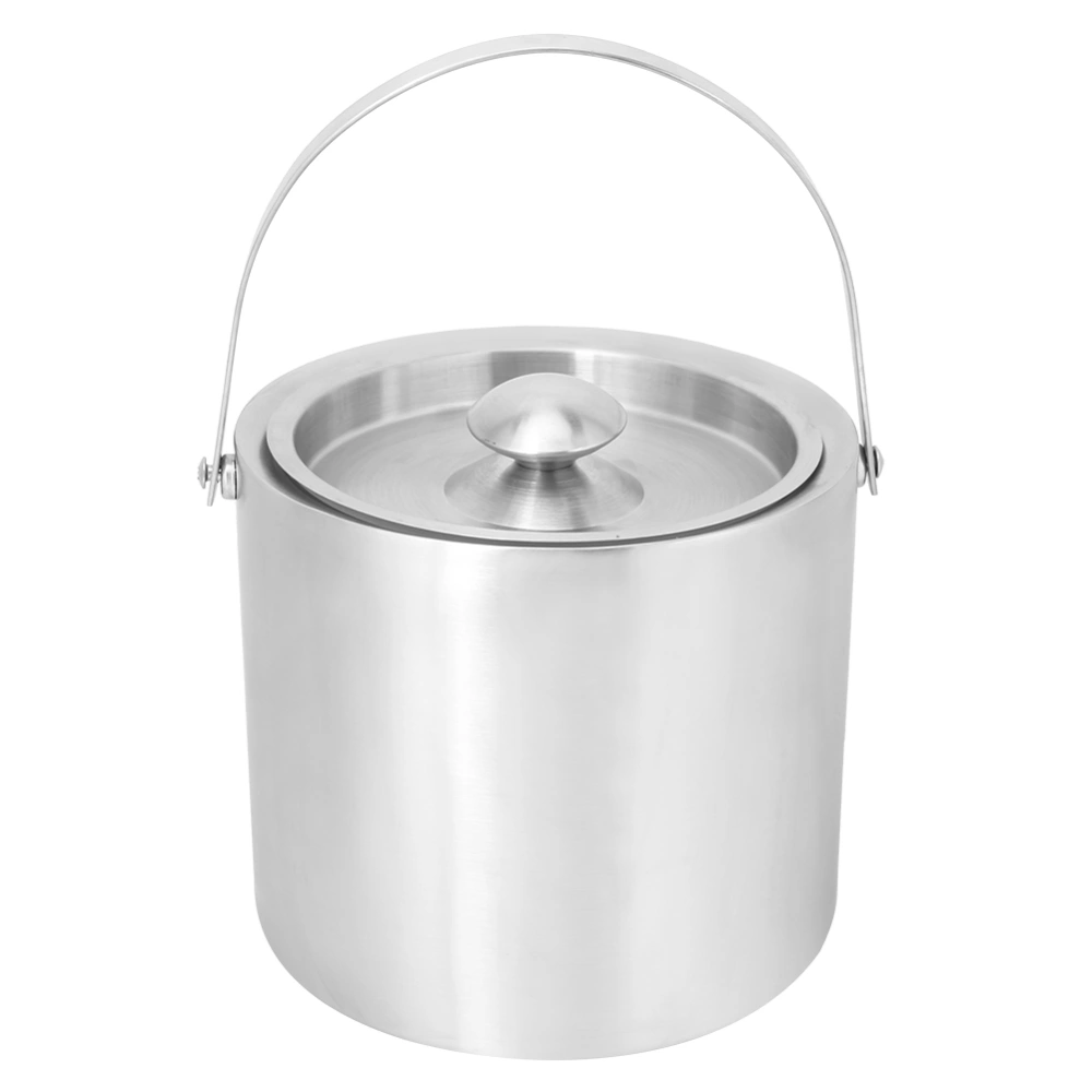 3L Thick Stainless Steel Insulation Ice Bucket Beer Barrel Wine Bottle Cooler Wine Utensils