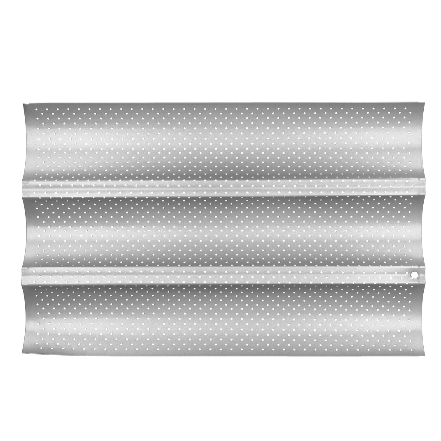 NonStick MultiGrooves Waves French Bread Pan Baguette Baking Cooking Tray Mold Kitchen Tool(3 Grooves )