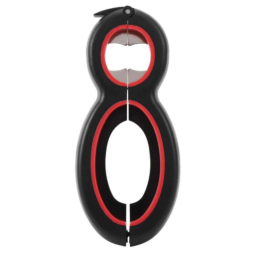 Multifunctinal Stainless Steel 6 in 1 Bottle Can Opener Corkscrew for Bar Restaurant Use