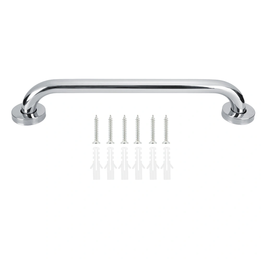 Thicken 201 Stainless Steel Bathroom Non&#8209;Slip Bathtub Hand Bar for Elderly Pregnant Women(201 Stainless Steel 30cm Gloss )