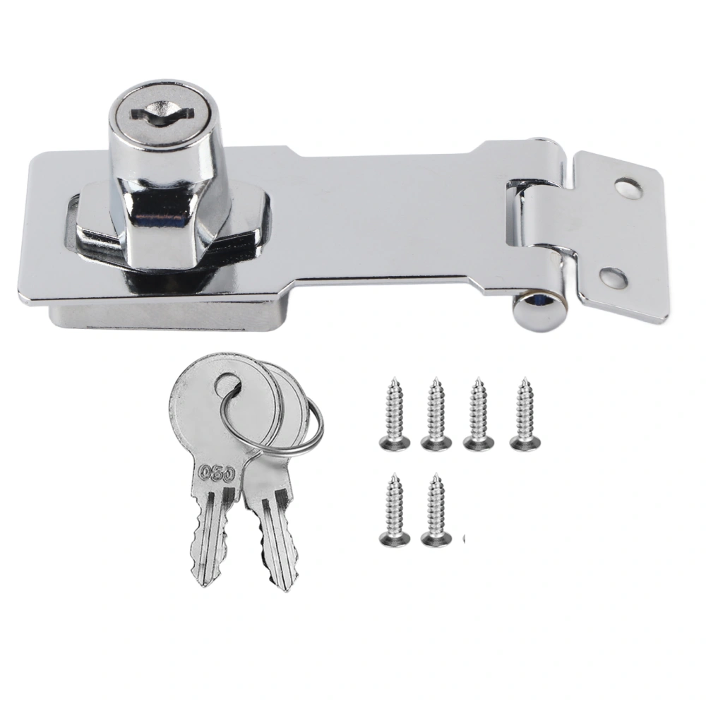 Household Zinc Alloy Anti-Theft Security Cabinet Drawer Door Lock Hasp Hardware Fittings