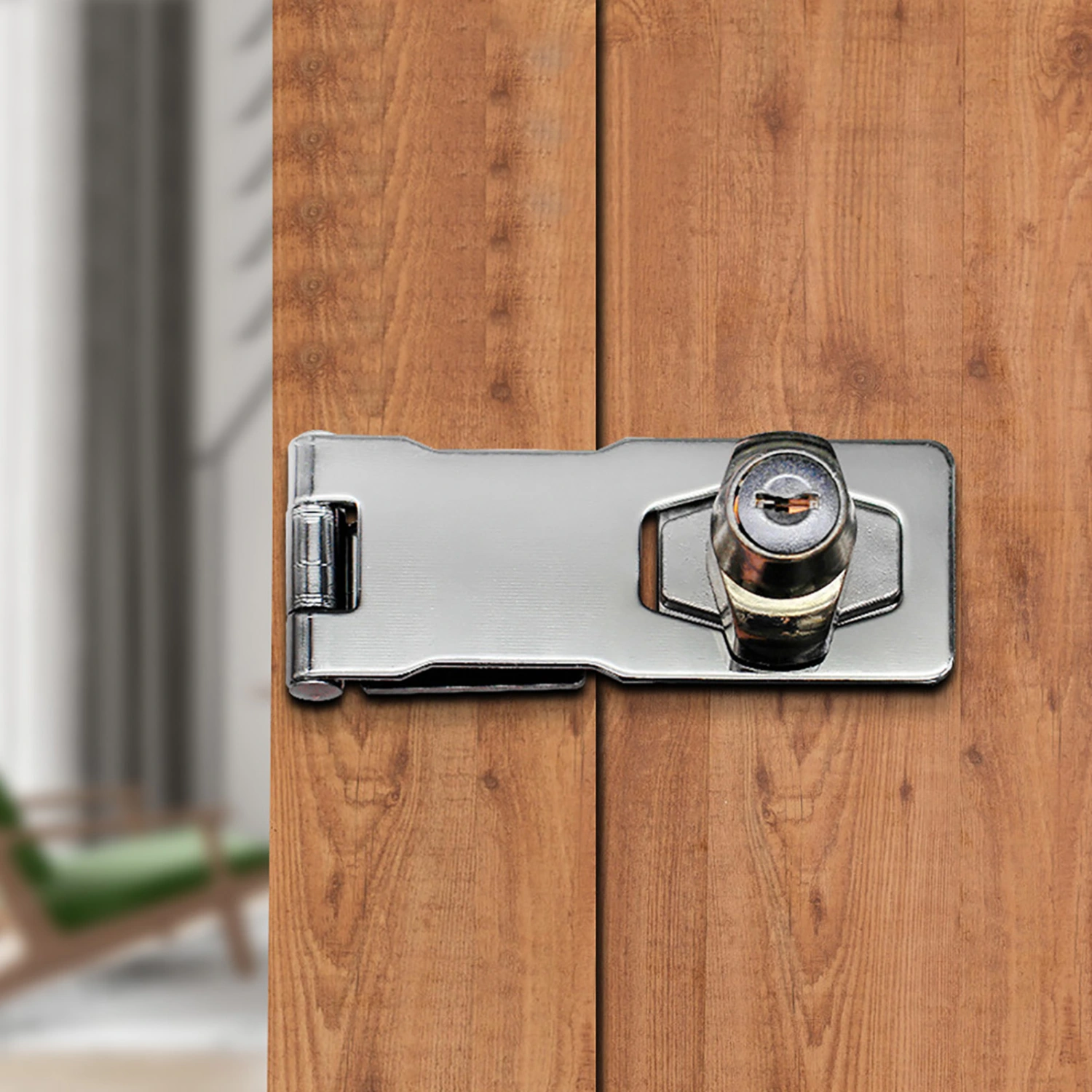 Household Zinc Alloy Anti-Theft Security Cabinet Drawer Door Lock Hasp Hardware Fittings