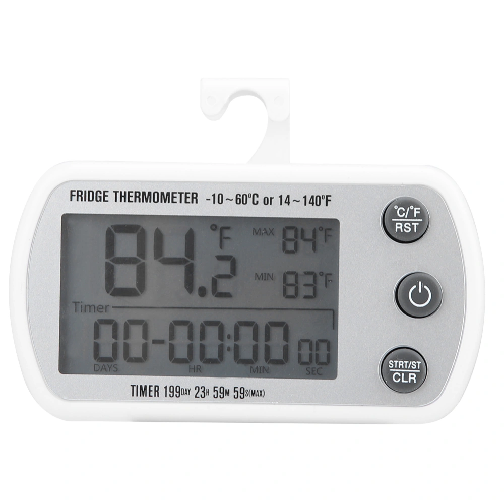 LED Digital Waterproof Refrigerator Freezer Thermometer ℃/℉ Temperature Fridge Freezer Alarm