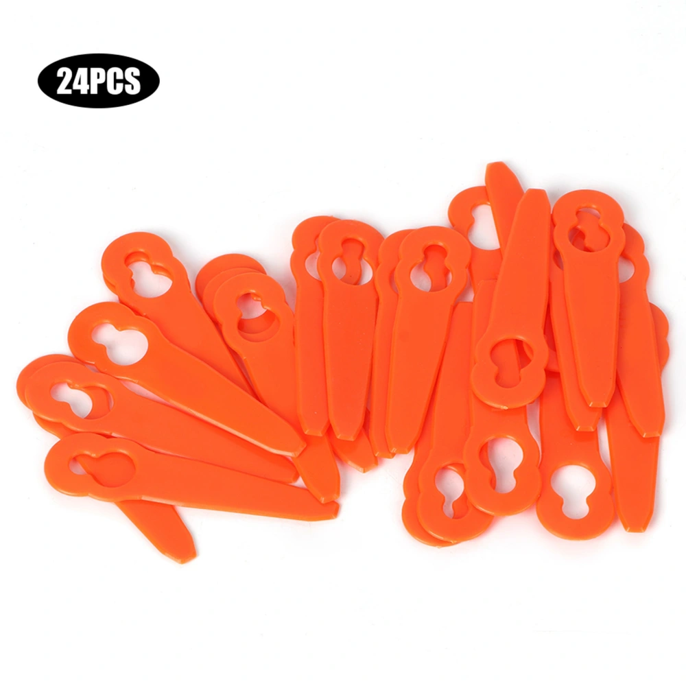 24Pcs Lawn Mower Trimmer Plastic Cutter Blade Replacement Parts Fit for Stihl Polycut 2-2