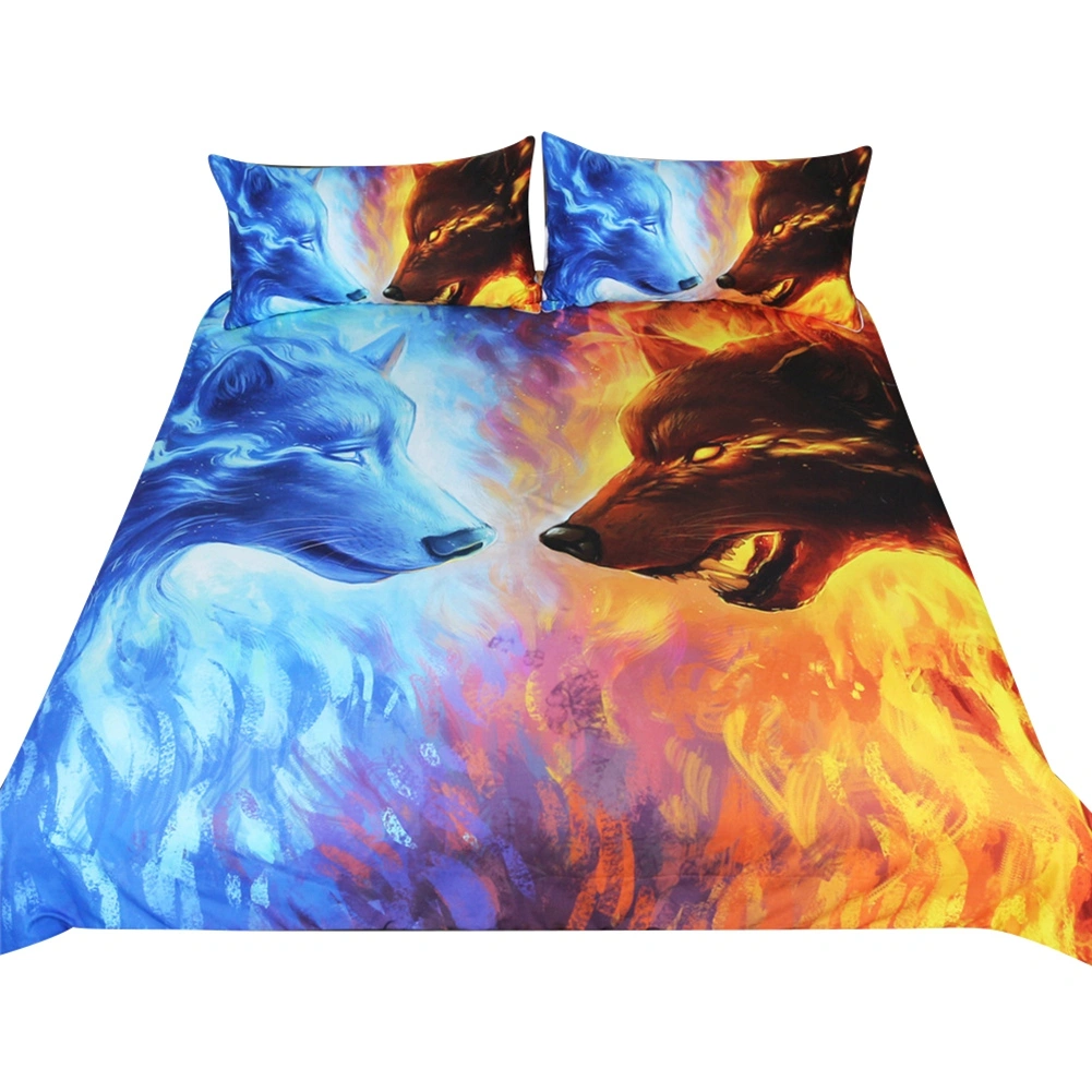 Polyester Breathable Comfortable Bedding Set Duvet Cover Set Pillowcase (UK Single)