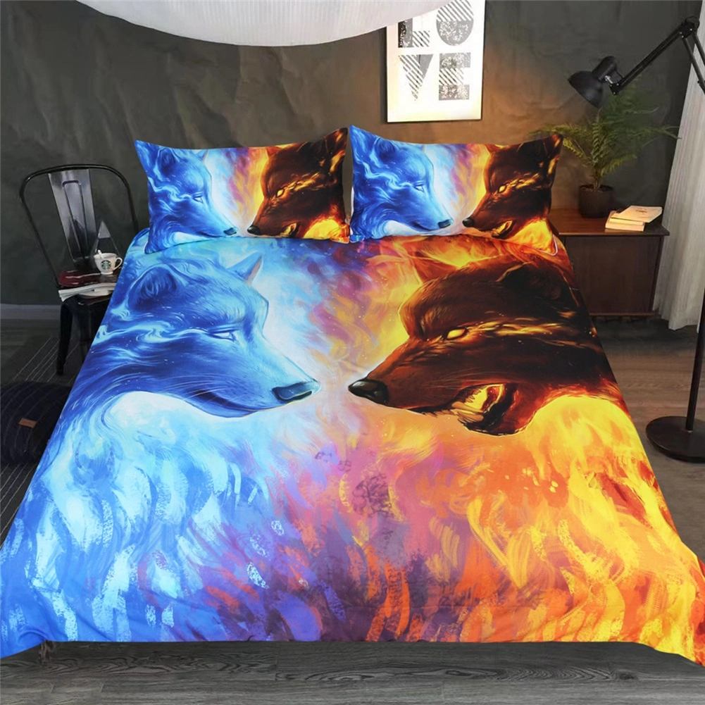 Polyester Breathable Comfortable Bedding Set Duvet Cover Set Pillowcase (UK Single)