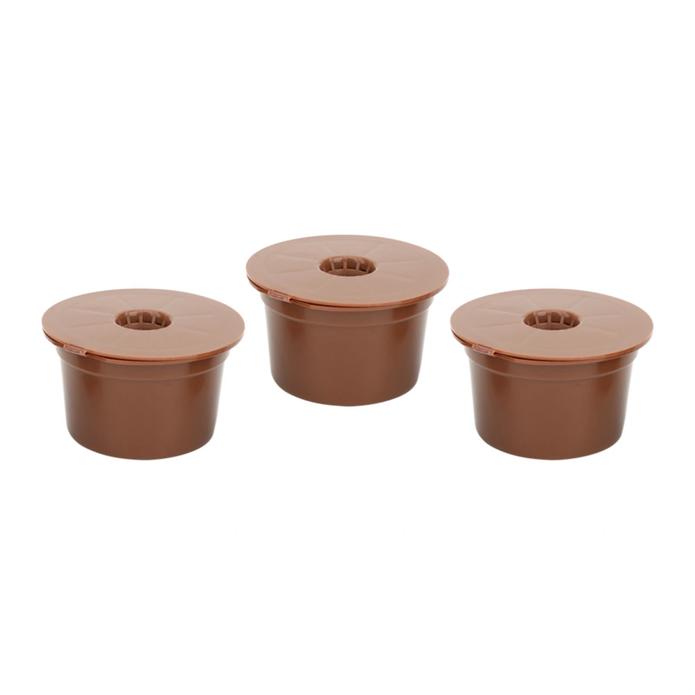 3Pcs Reusable Refillable Coffee Capsule Filter Cup Replacement Accessories Fit for Caffitaly