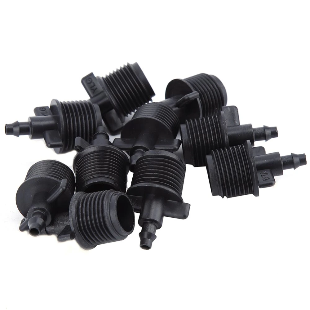 10Pcs 1/2" Barb Tubing Adapter for 4/7mm Drip irrigation Capillary Tubing Hose